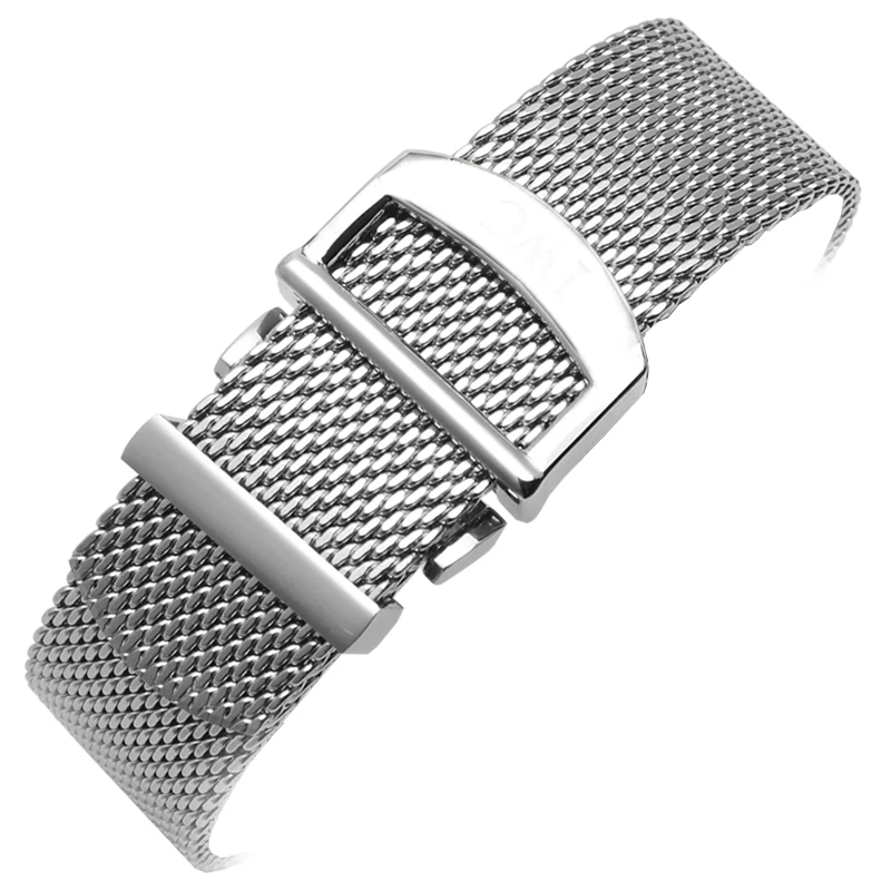Watch Bracelet For IWC PORTOFINO PORTUGIESER Metal Strap Watch Accessories 20 22mm Milanese Stainless Steel Watch Band Chain