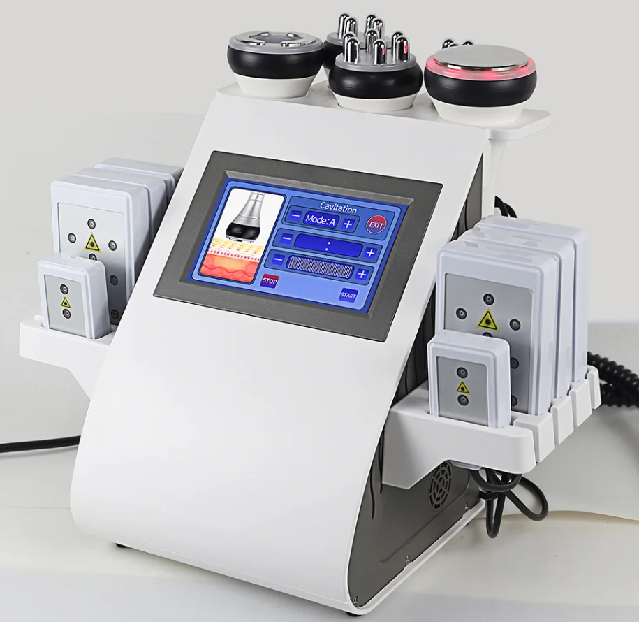 

Newst 9-in-1 40K Cavitation Machine Vacuum Radio Frequency 8 Pads Lipo Laser body Slimming Ultrasonic Weight Loss