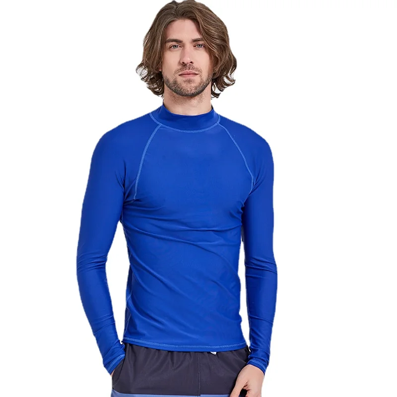

Sbart Men Rash Guard Surfing Diving Suits Swimwear Long Sleeve Suit Swim Snorkeling Suit Surf Shirt Rashguard Tight Plus Size