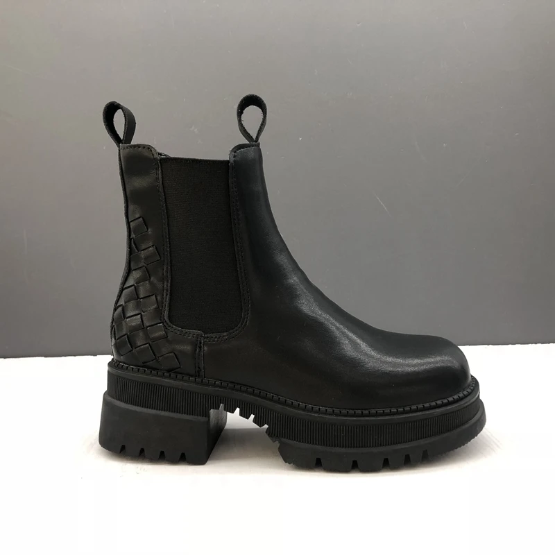 

Новинка 2022 женская обувь Koovan для отдыха Осенняя коллекция модные удобные женские короткие сапоги туфли на высоком каблуке для девочек