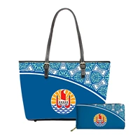 hawaiian tropical print%c2%a0hot selling handbag purse set for women office shopping female tote big capacity shoulder bags