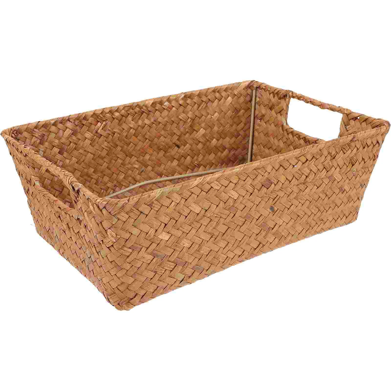 

Seagrass Woven Storage Basket Desktop Woven Basket Seagrass Storage Basket for Hotel