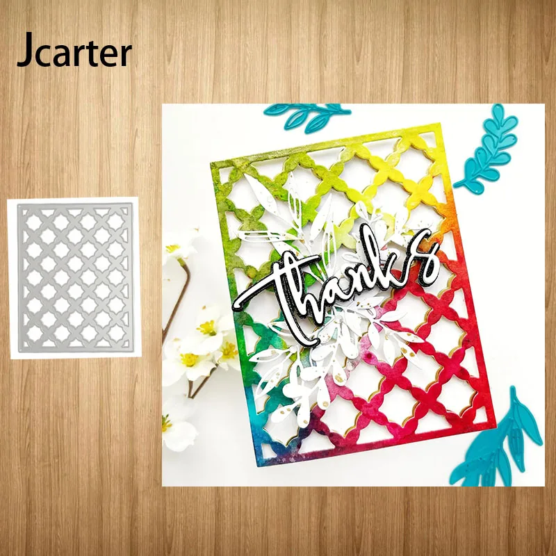 

Floral Lattice Cover Craft Mold Frame Embossing Stencil for Scrapbooking Handmade Album Model Punch Blade Decoration Template