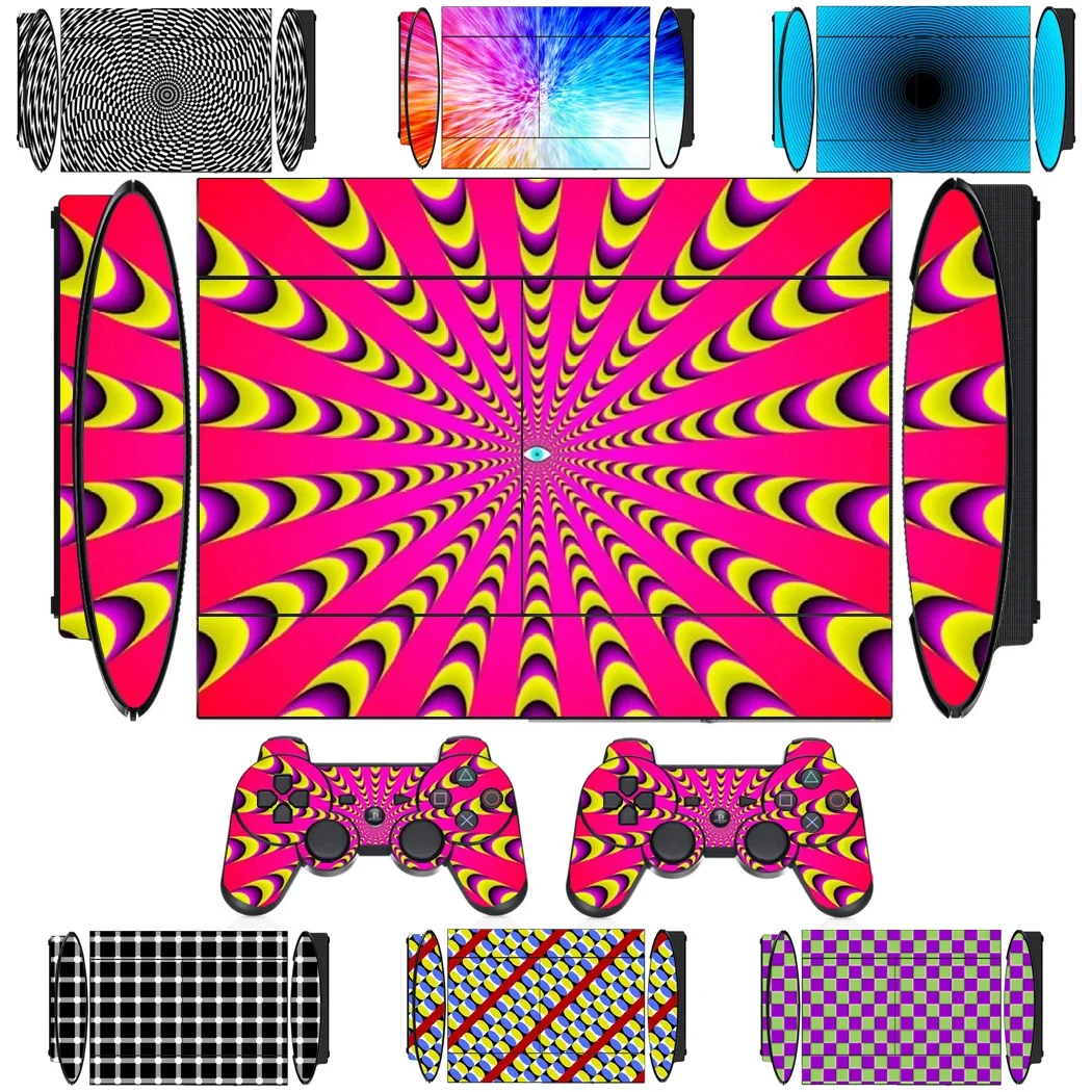 Виниловая наклейка для Sony PS3 Super Slim и 2 наклейки на контроллер