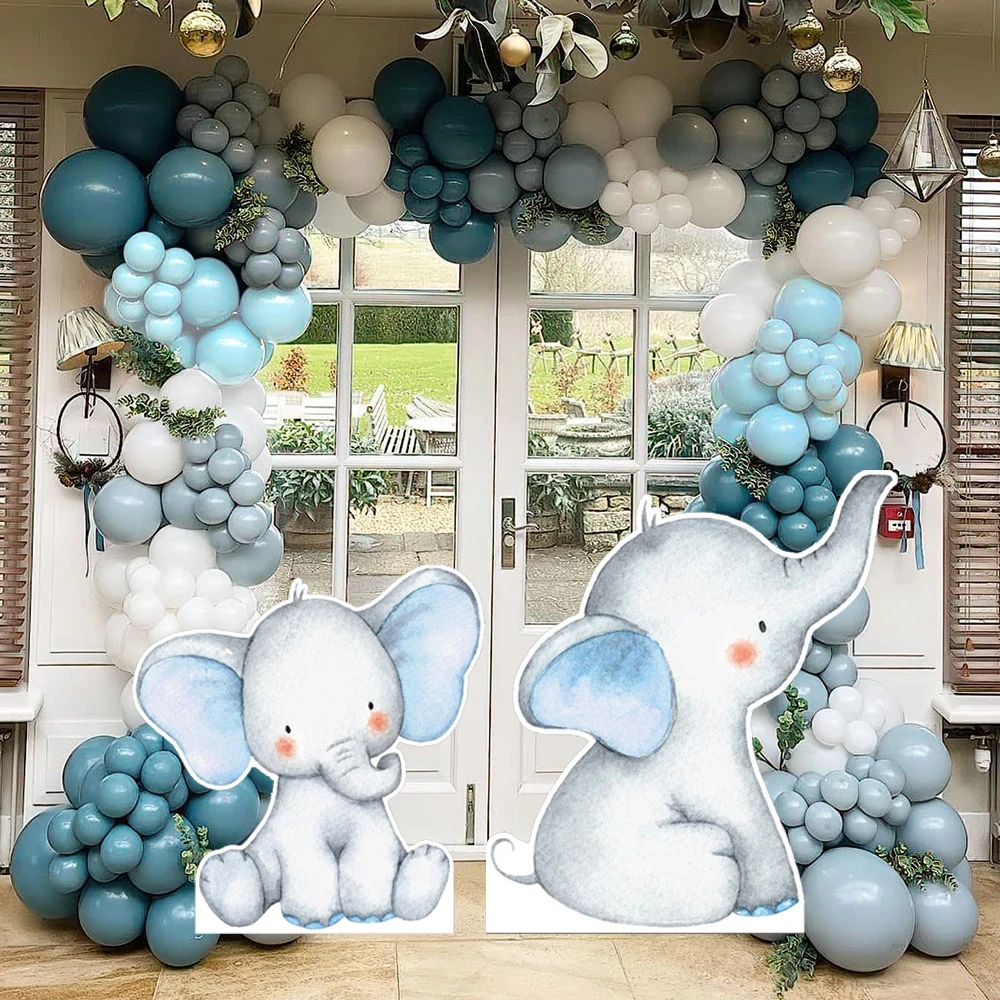 Слоненя колиска вырезы животные доска Kt сафари в джунглях фоны для дня рождения