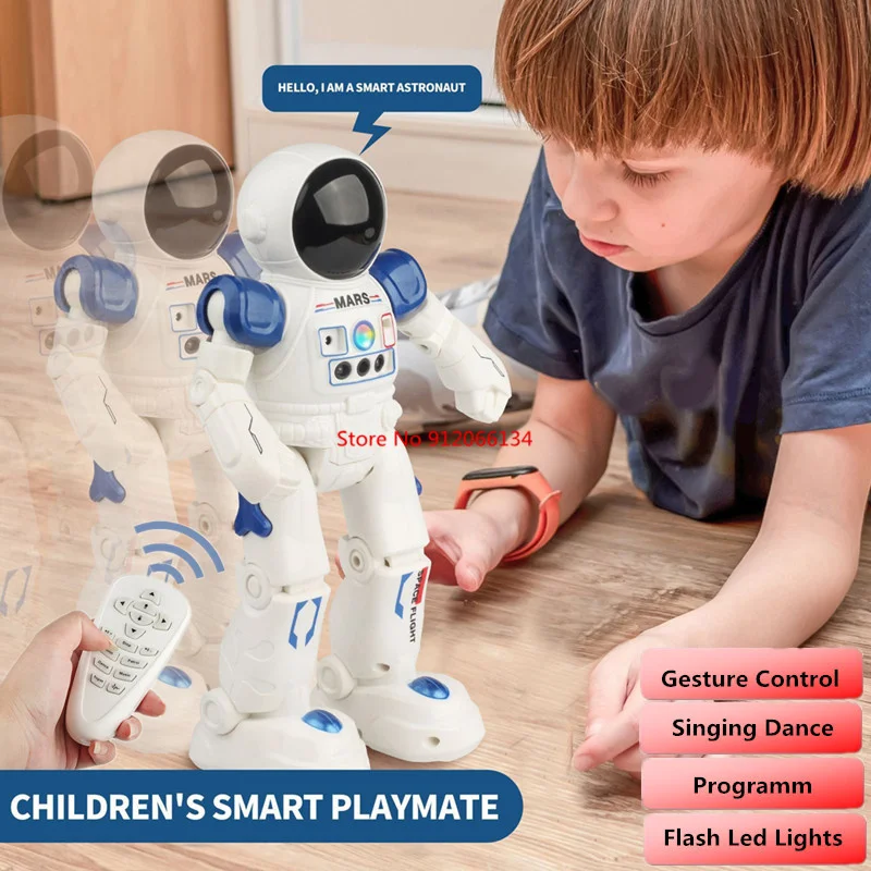

RC Smart Robot intelligent robot singing dancing programming gesture sensing 2.4G Control Robot electric kid robot toy gifts