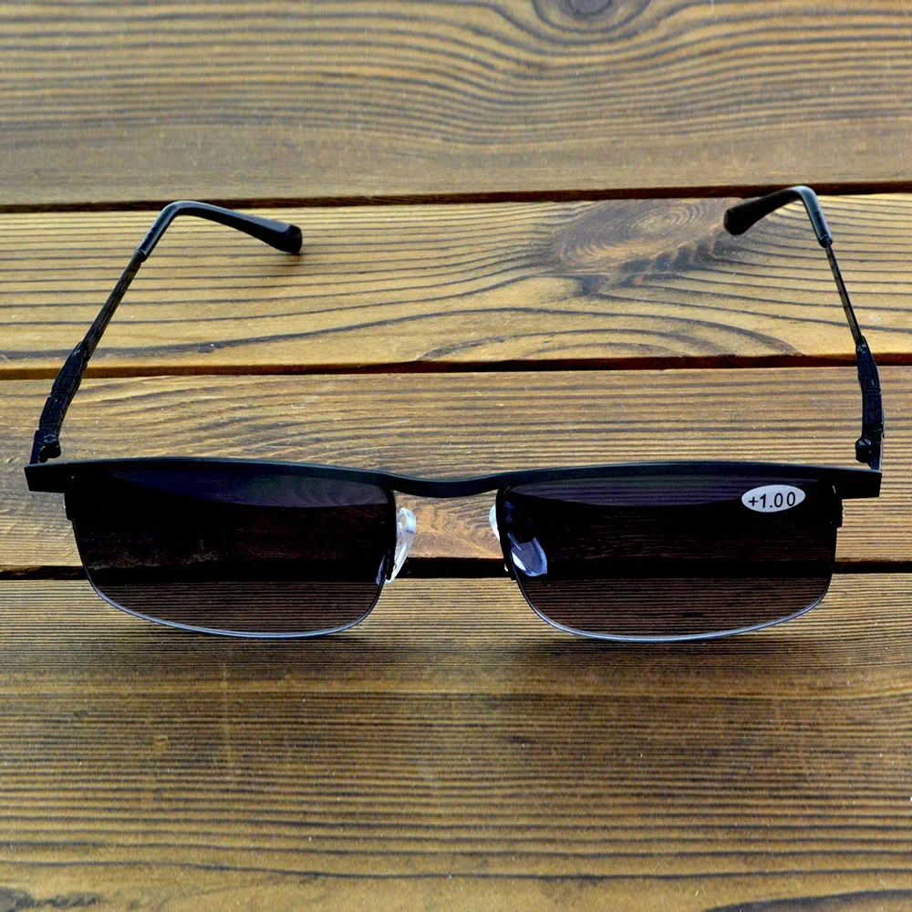 NOMANOV Два в одном прогрессивные градиентные серые солнцезащитные очки для чтения