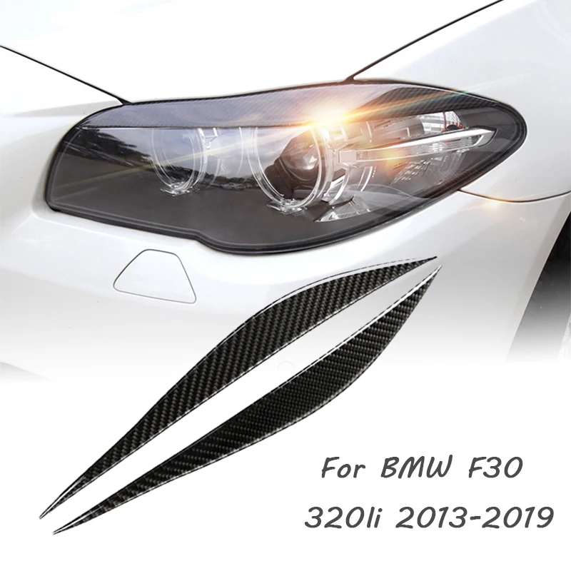 

For BMW F30 320li 2013-2019 Headlight Lamp Eyebrow Decorative Strip Lampshade Sequins Modification Car Decoration