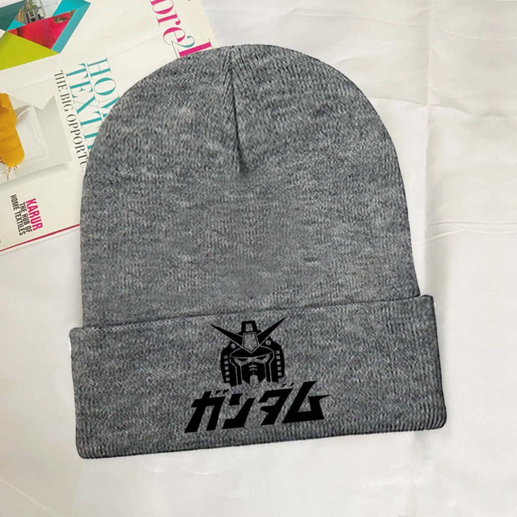 

Mobile Suit Gundam GM Anime Skullies Beanies Caps Head Knitted Winter Warm Bonnet Hats Unisex Ski Cap