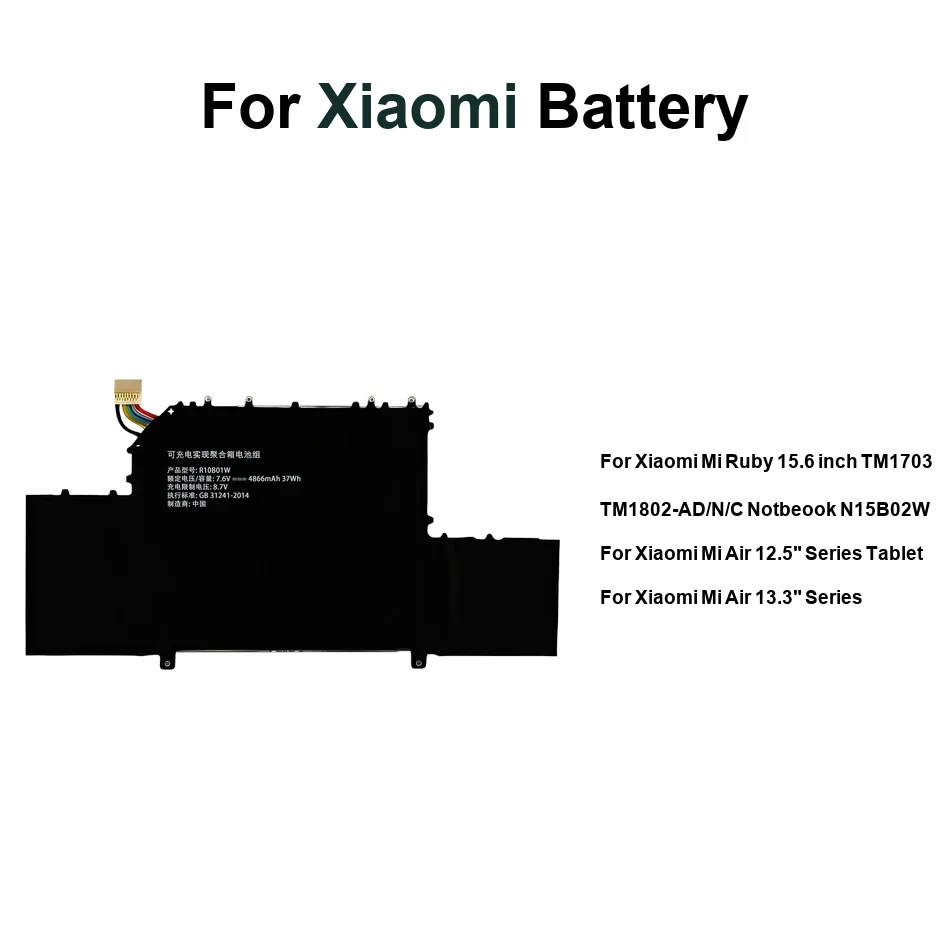 Фото Аккумулятор для ноутбука Reliable Power R13B01W R13B02W N15B02W N15B01W R10B01W 2600-5230 мАч для Xiaomi MI 12.5