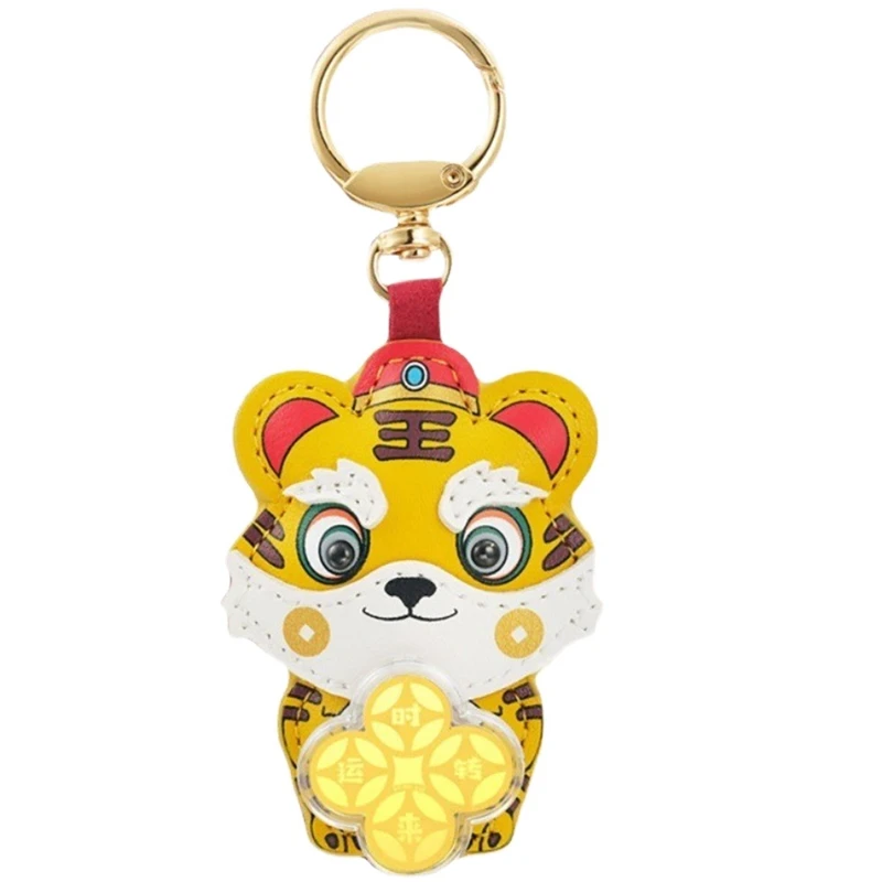 

2022 Creative Key Chain New Year Of Tiger Keychain Pendant Stress Relieve Car Keychain Tiger Pendant For Bag Accessories