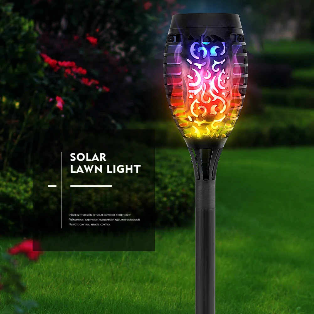 

1-8PCS 12LED Solar Flame Torch Light Flickering Outdoor Waterproof Garden Decor Lamps Landscape Lawn Path Yard Solar LED Lights