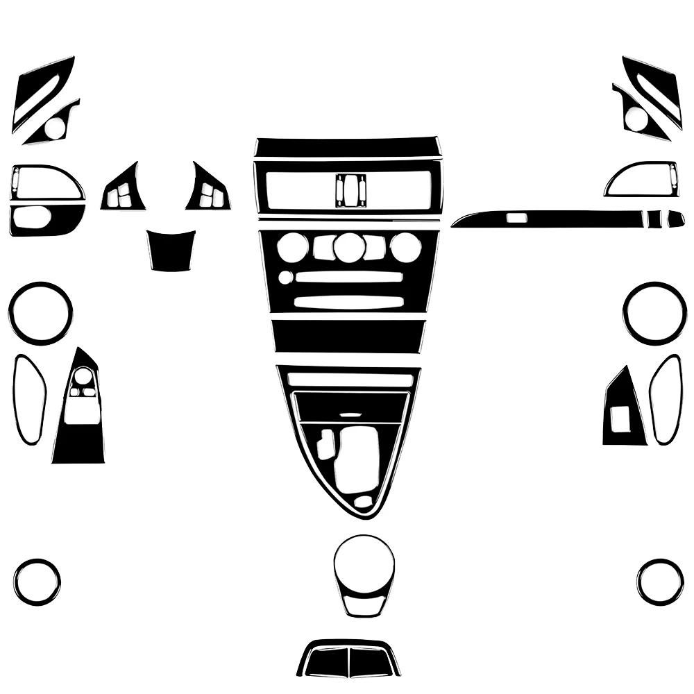 

Для BMW M6 6 серии E63 E64 2004-2010 Piano Black Воздуховыпускное отверстие переключения передач Панель подъема окна Набор аксессуаров для салона автомобиля Наклейка