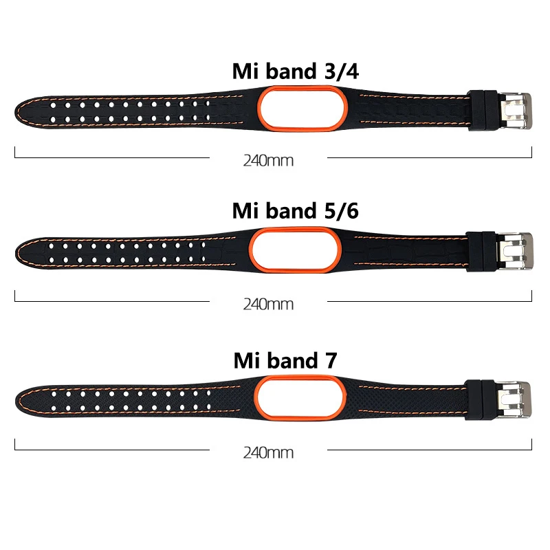 Mi band 6 Strap For Xiaomi Mi band 7 6 Bracelet replacement Sport Silicone Smart watch wrist belt beacelet Miband 3 4 5 strap