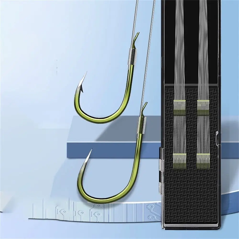 

Рыболовные крючки из углеродистой стали, 10 кг, с леской