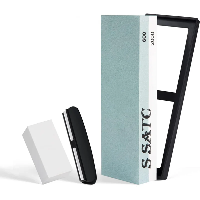 Набор для влажной заточки Whetstone зернистостью 600/2000 с угловой направляющей на