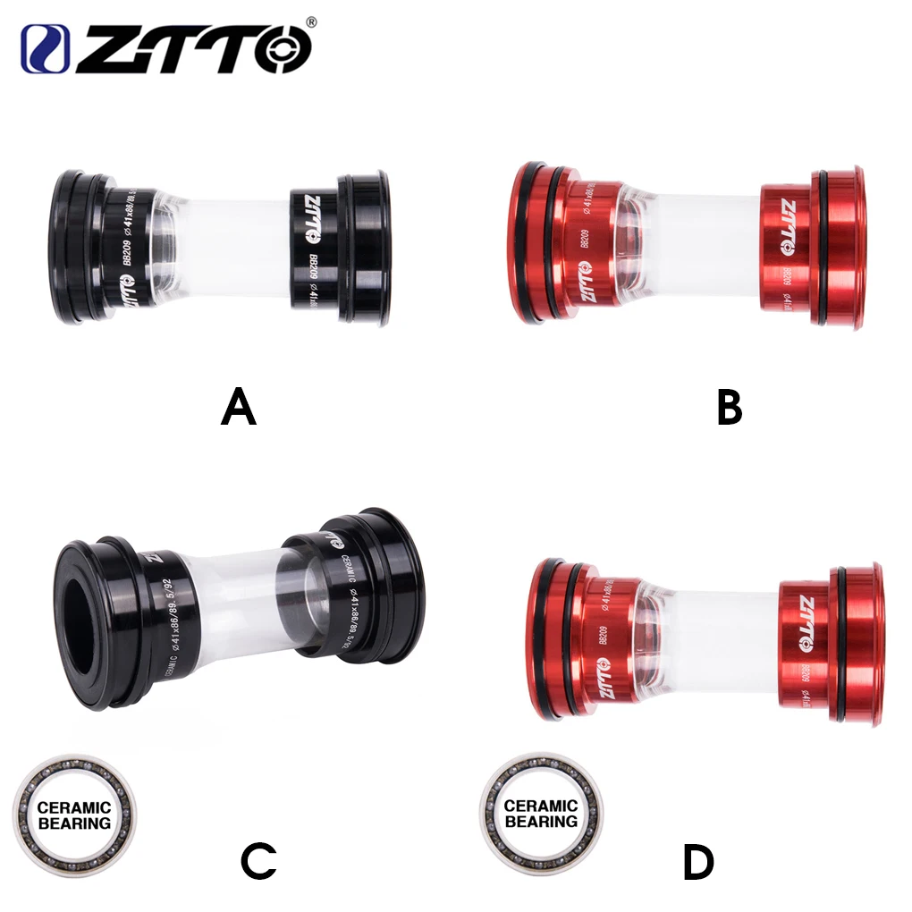 

ZTTO Middle Axis Smooth Press Fit Assorted Colors Shaft Handy Installation Wear-resistance Bike Components BB209 Type 3