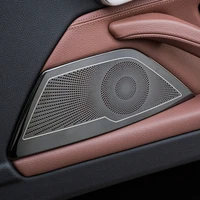 car stereo speaker door sticker cover for bmw f07 f10 5 series gt 2010 2016 stainless steel trim car styling auto accessories