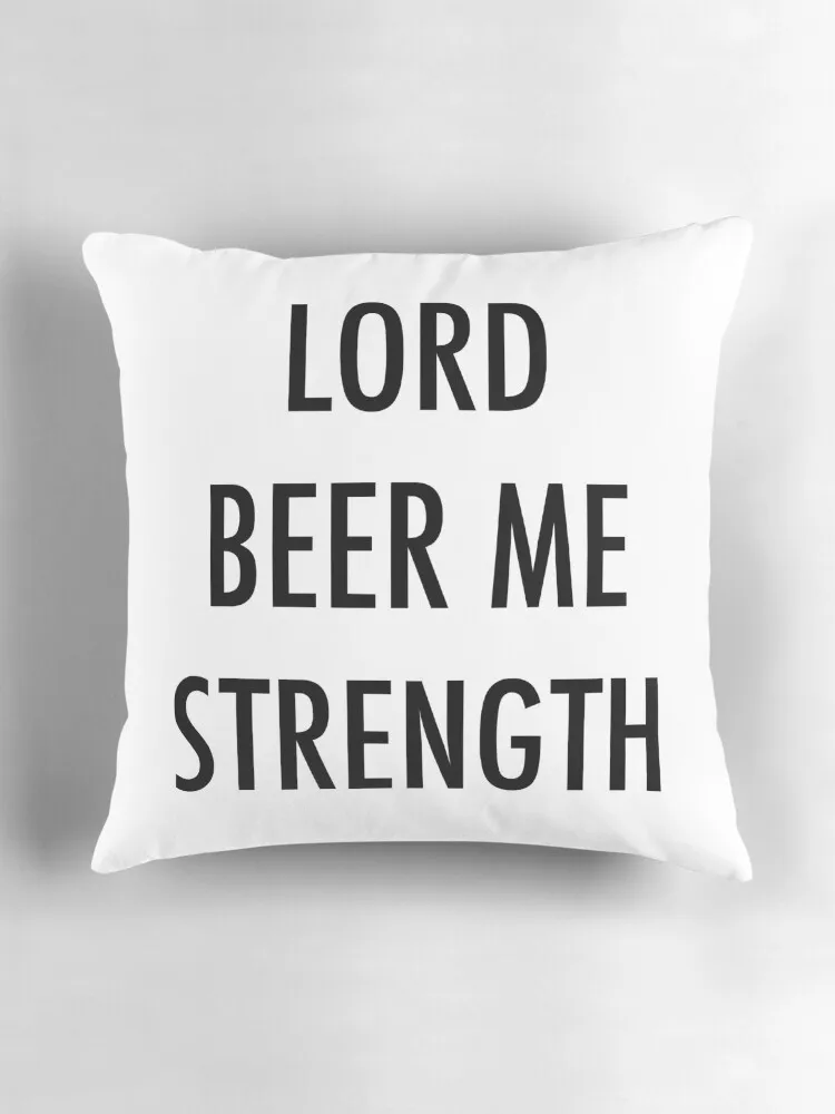 Накидка на подушку с надписью Lord Beer Me
