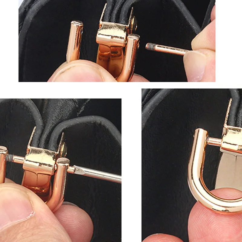 Металлическая съемная винтовая пряжка с D-образным кольцом