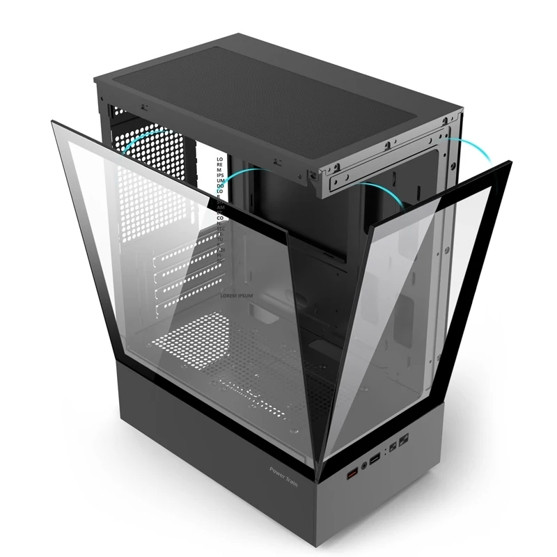 Чехол для компьютера Power Train Illusionary Realm M-ATX/Mini-ITX корпус настольных игр блок питания