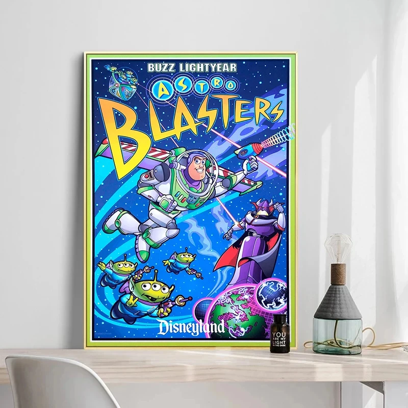 Студийный плакат Disney Buzz Lightyear Astro бластеры диснеилда Волшебное Королевство