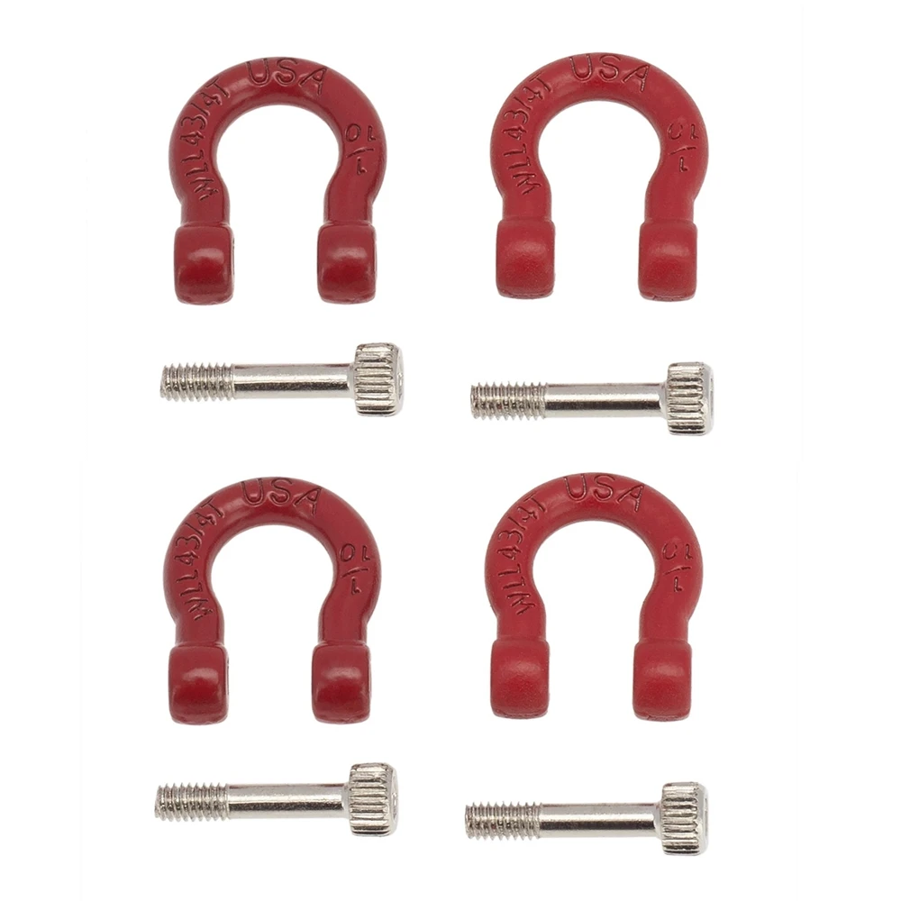 4 шт. металлический бампер D-образное кольцо буксировочный крючок для