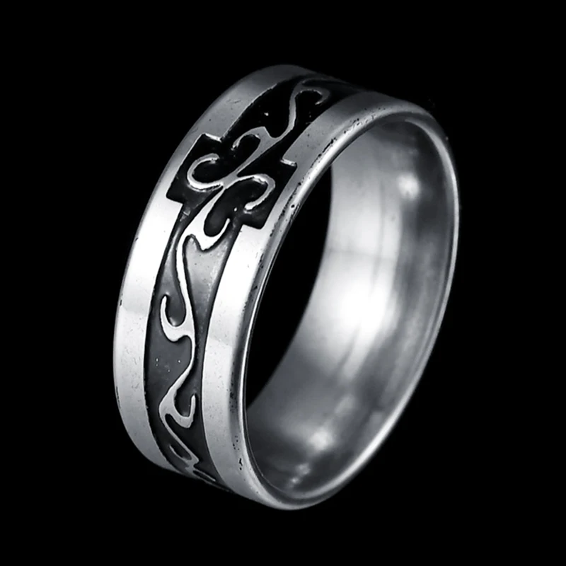 

MeMolissa Jewelry Stainless steel Dragon Ring Mens Jewelry Wedding Band male ring for lovers Valentine present/gift