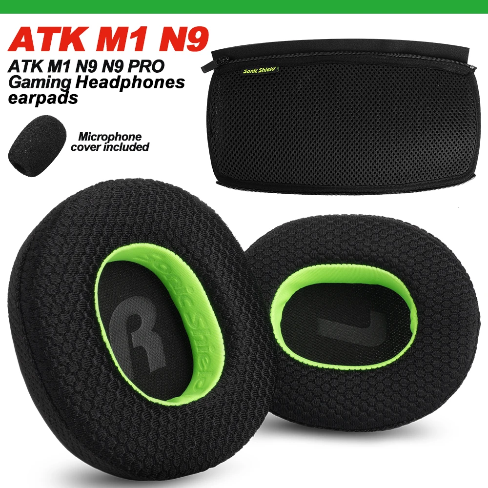 Фото Сменные амбушюры ATK M1 N9 N9 PRO: дышащие, из пеноматериала с эффектом памяти №1