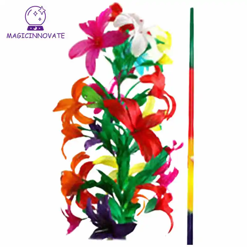 

Mental Vanishing Cane To Flower Disappearing Magic Tricks for Professional Magicians Stage Magie Props