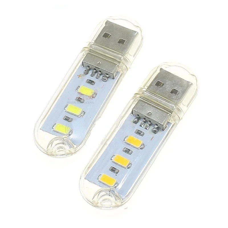 3 шт. портативная Настольная лампа с мини-USB