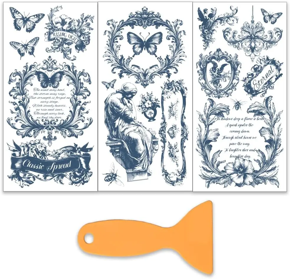 

Синие наклейки для мебели 3 шт.