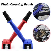 motorcycle chain cleaning brush double end details cleaner gear crankset flywheel dust stains washing bicycle maintenance tools