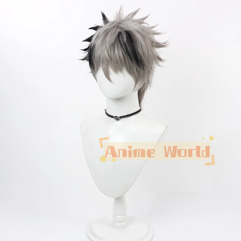 Vtuber Crimzon Ruze Косплей Парик Короткие Синтетические Волосы Термостойкие Хэллоуин