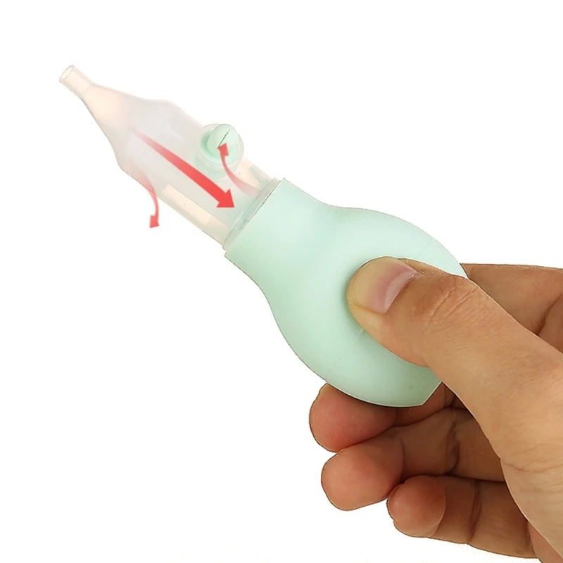 Newborn Nasal Aspirator Nose Vacuum Suction Squeeze Nose Aspirator Nose Cleaning Kit Easy Use Baby Nose Booger Sucker P31B images - 3