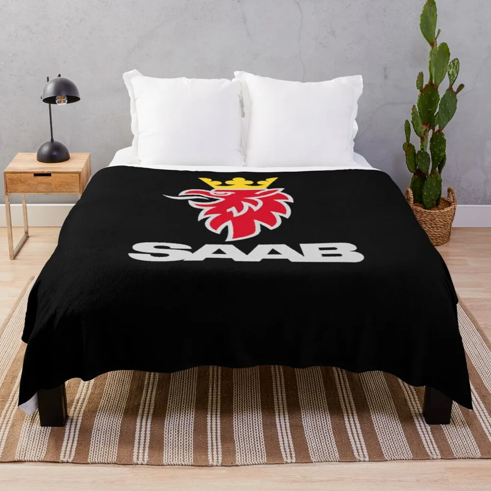 

Saab logo products Throw Blanket oversized throw blanket Nap blanket