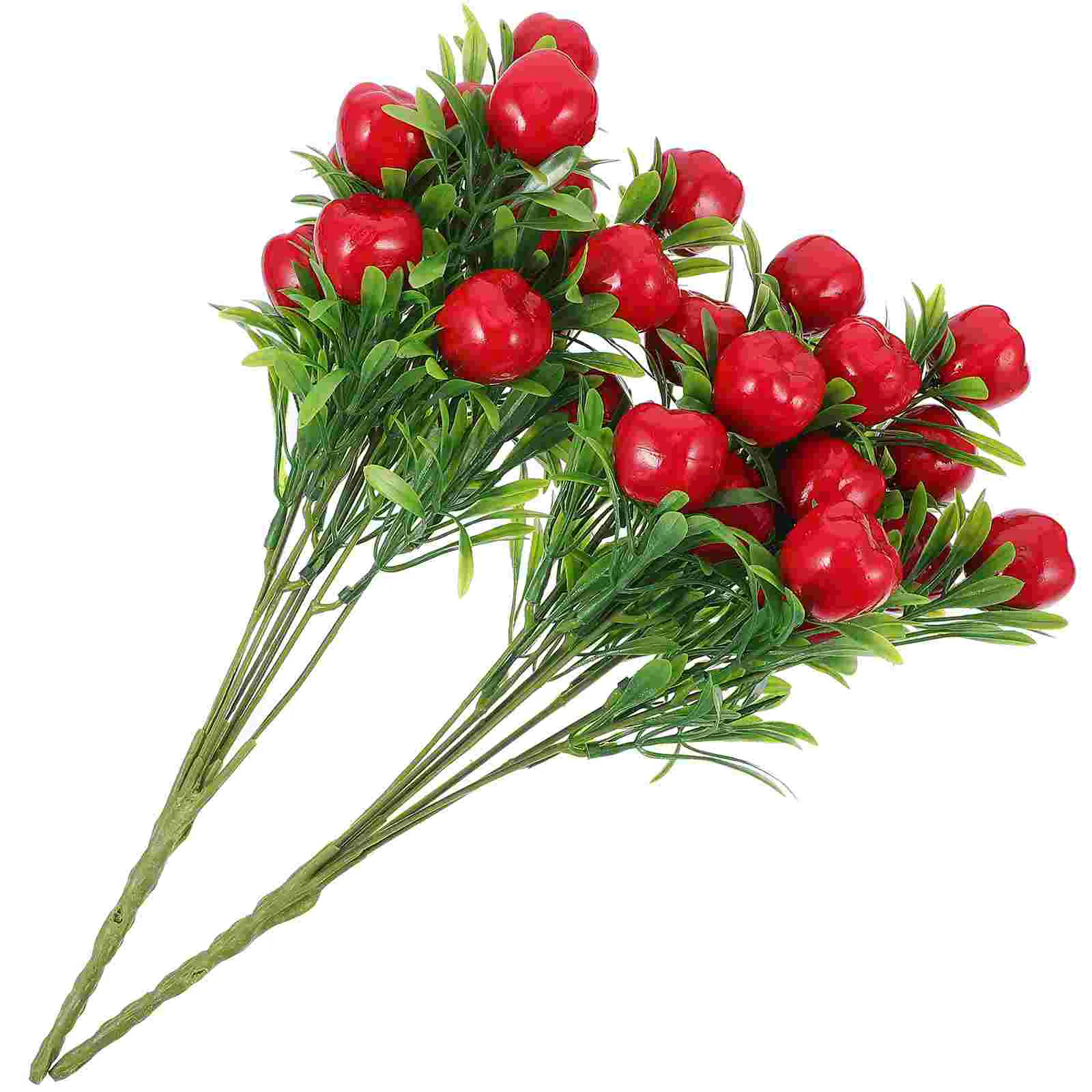 

Artificial Red Apples Stems Plastic Apples Branch Branches For DIY Artificial Stem Bouquet Fake Ornament Tree Fruits Lifelike