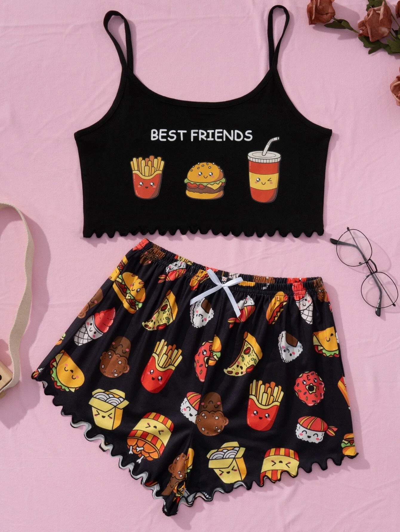 

Letter & Cartoon Graphic PJ Set