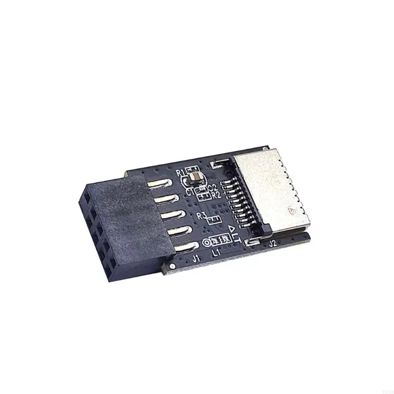 Y8AD USB 2 0 9PIN Мужчина -USB C Front Socket Mantember Advension Adapter