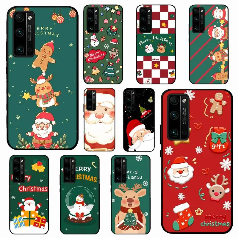 

Christmas Cartoon New Year Gift Phone Case for Huawei Honor 10 i 8X C 5A 20 9 10 30 lite pro Voew 10 20 V30