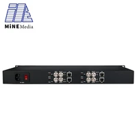 1u 4 channel rack mounter h 265 rtmp rtsp onvif hdsd3g sdi to ip streaming video encoder