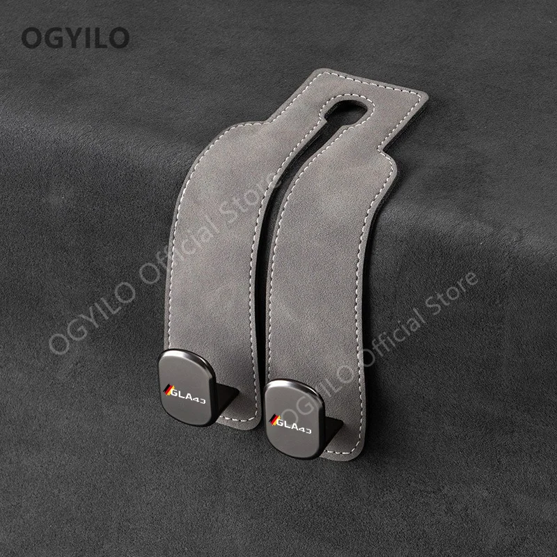 Крючок для подголовника автомобильного сиденья Mercedes Benz GLA43 замшевый двойной