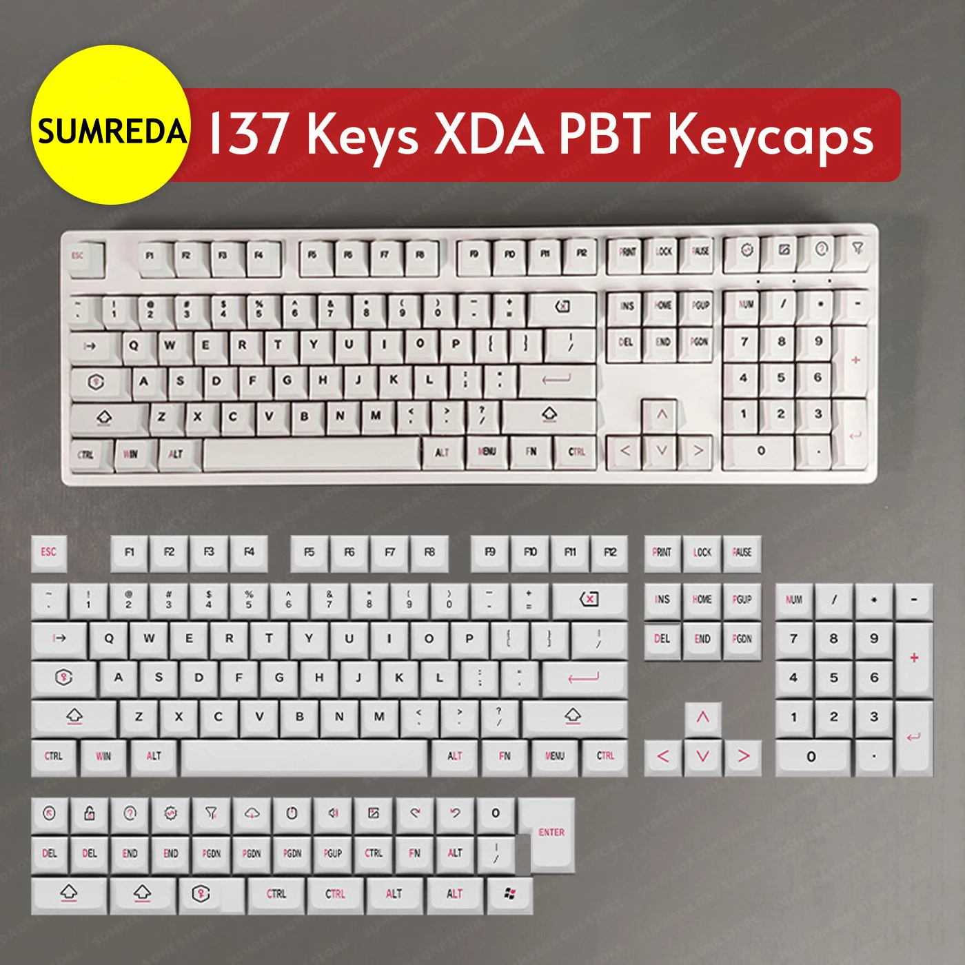 

127/134/137 Keys Video Game Theme Keycaps XDA Profile Sublimation PBT Keycaps For Mechanical Keyboard 108/104 /100/87/84/68/61