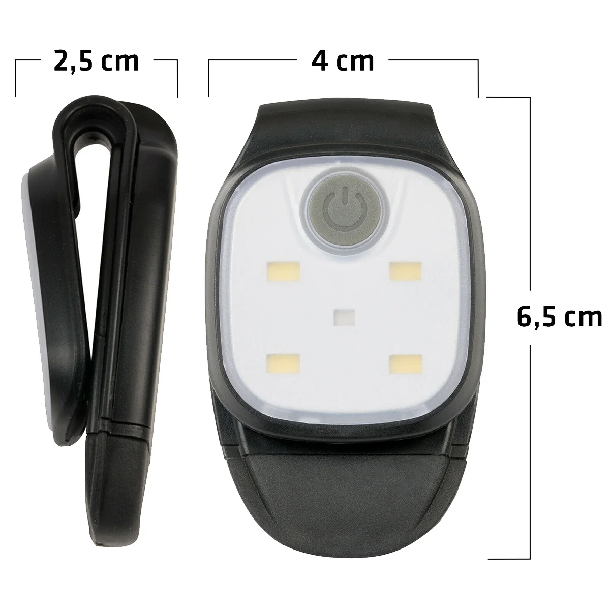 

LED Clip Flashlight 4 Lighting Modes USB Rechargeable Clip on Light Safety Warning Running Light for Night Walking