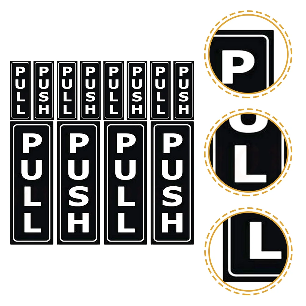 

Push Door Sticker Sign Stickers Decals Vertical Doors Signs Open Vinyl Store