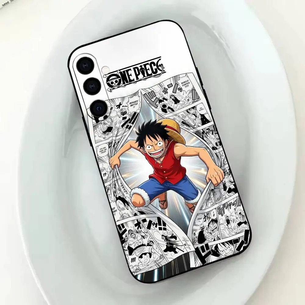 Фото Чехол для телефона O-One Anime P-Piece-S Monki D L-Luffy для Samsung Galaxy A20,21s,22,31,32,52,53,72,73,80,91, мягкий черный корпус №3