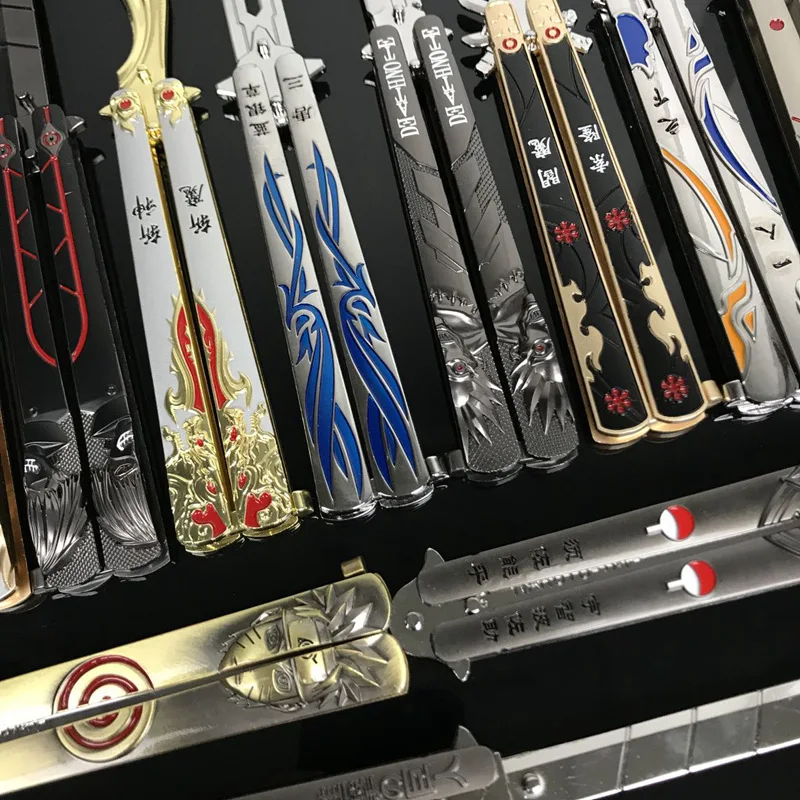 Новая анимационная игра Sauron Impact нож-бабочка игрушка необработанное