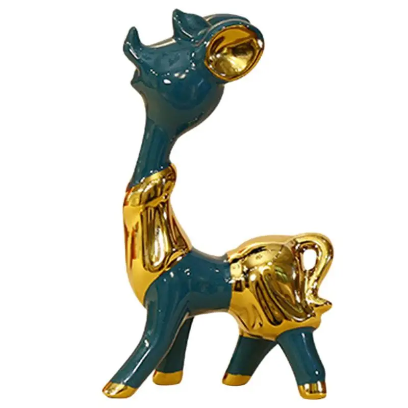 

Deer Sculpture Modern Style Deer Ceramic Figurine Decoration Deer Figurine For Home Table Desktop Decor Centerpiece Display