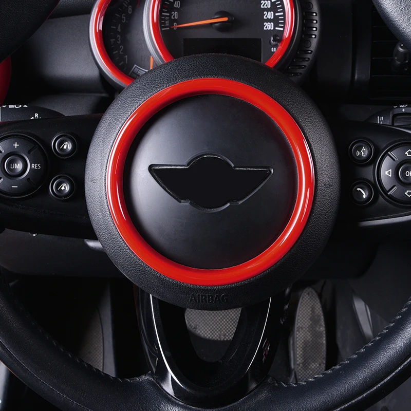 Эмблемы логотипа рулевого колеса автомобильные наклейки Обложка отделка кольца