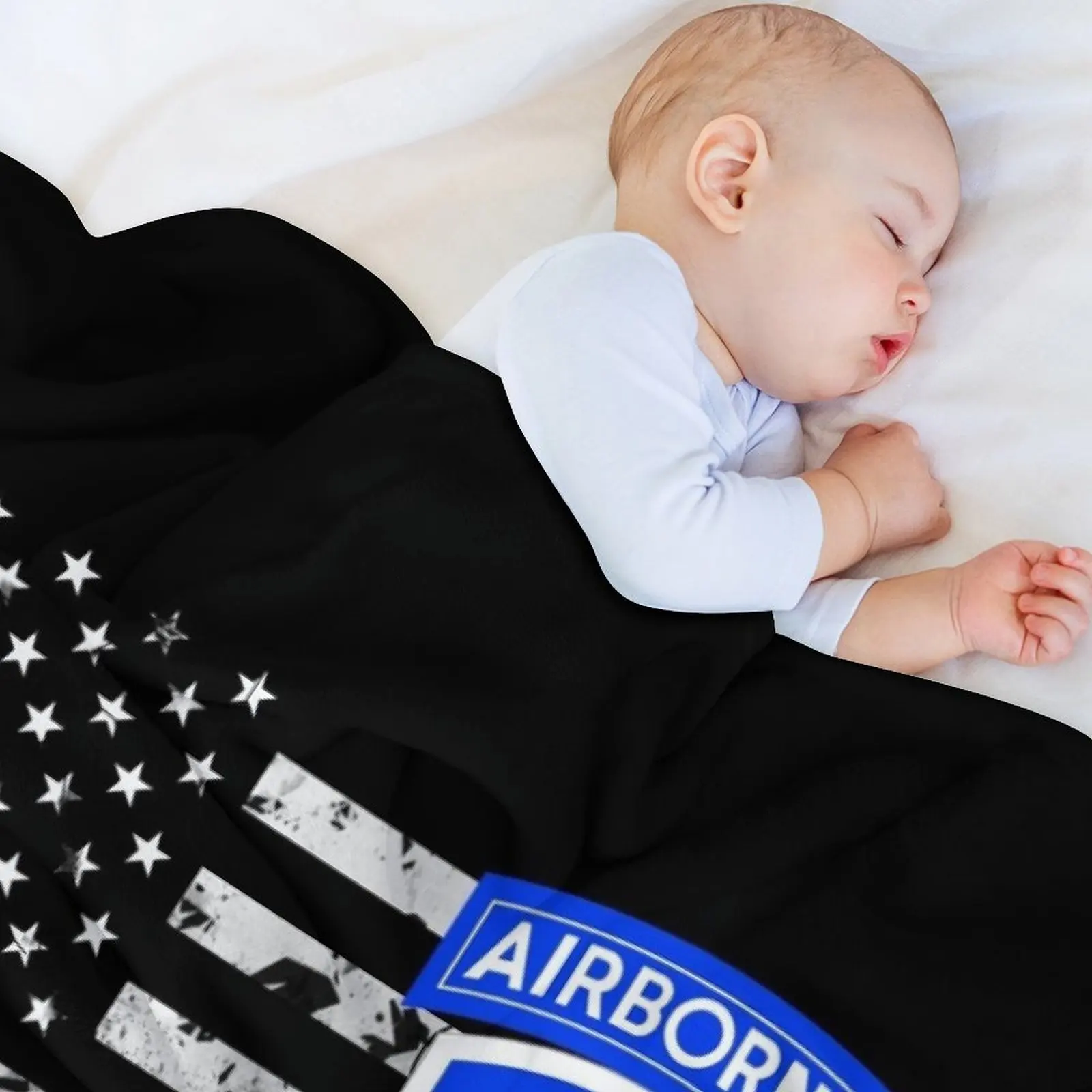 173-я бригада отбрасывающаяся воздухом (распущенный флаг) плед на диван теплые